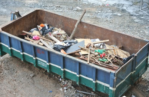 Rubbish collection vehicle in South East London