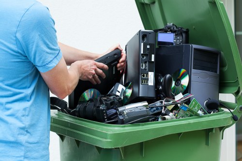 Eco-friendly waste disposal methods used in flat clearance