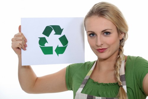 Recycling and responsible disposal during clearance